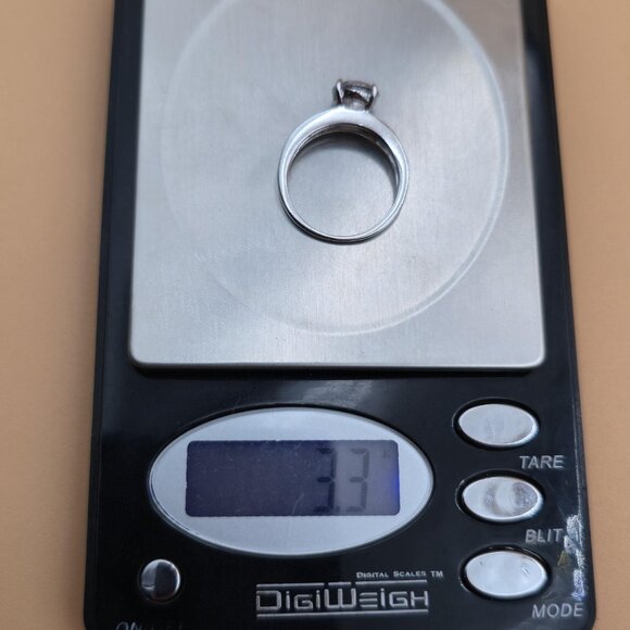 Size 8 Sterling Silver Brilliant Cubic Zirconia Gems Ring A5109 - Picture 10 of 10